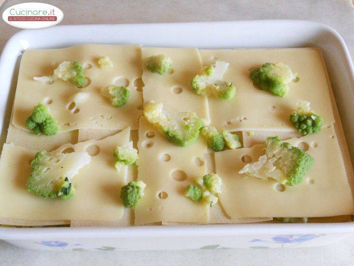 Lasagne dorate con Broccolo romanesco e Curcuma preparazione 17